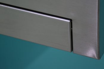 Edelstahl Hygiene-Waschtisch 50x45 mit Kniebetätigung – Bild 7