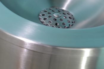 160012 Edelstahl Trinkbrunnen freistehend Ablauf