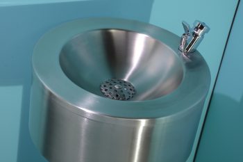 160012 Edelstahl Trinkbrunnen freistehend Becken