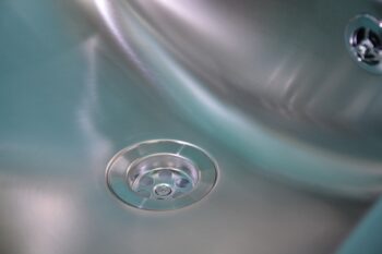 101073B Waschbecken Edelstahl Exclusiv Ablaufventil