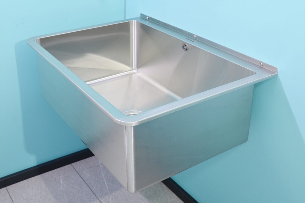 307659B HEBERHARD Edelstahl Gewerberiese Waschbecken gross Waschtrog