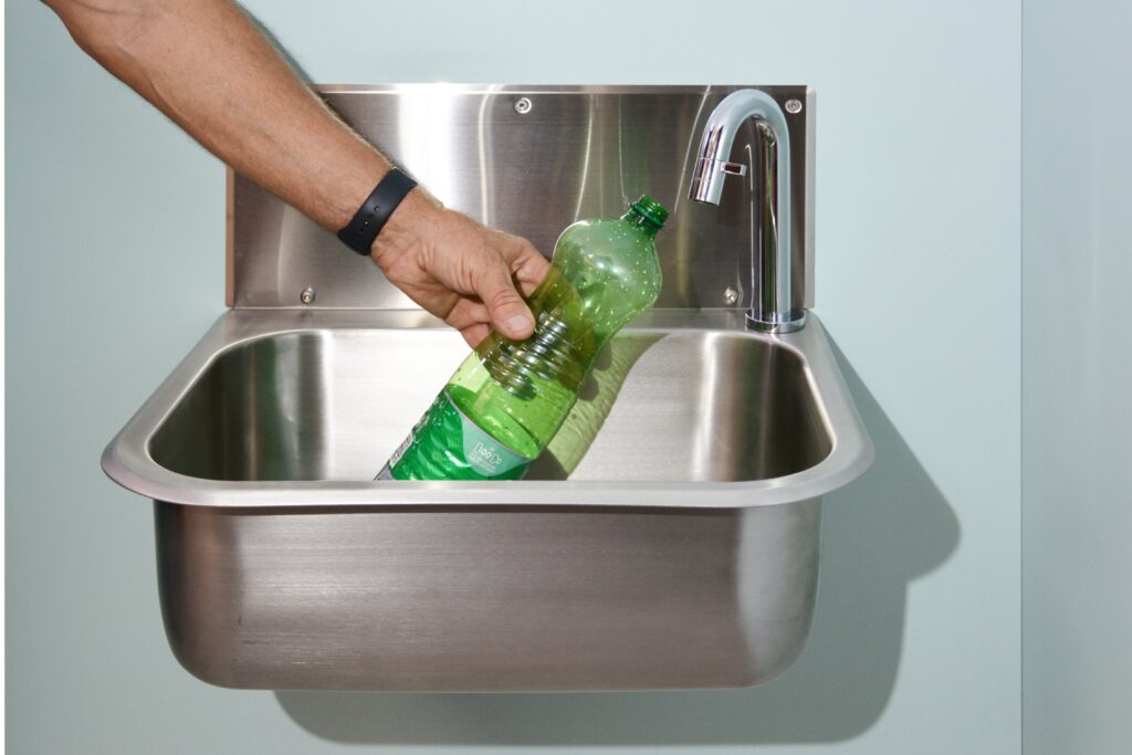 Edelstahl Trinkbrunnen Ausgussbecken 312108 mit Softkante