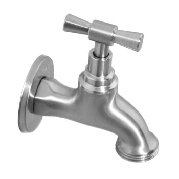 160705 Edelstahl Wandauslauf Wasserhahn DN20