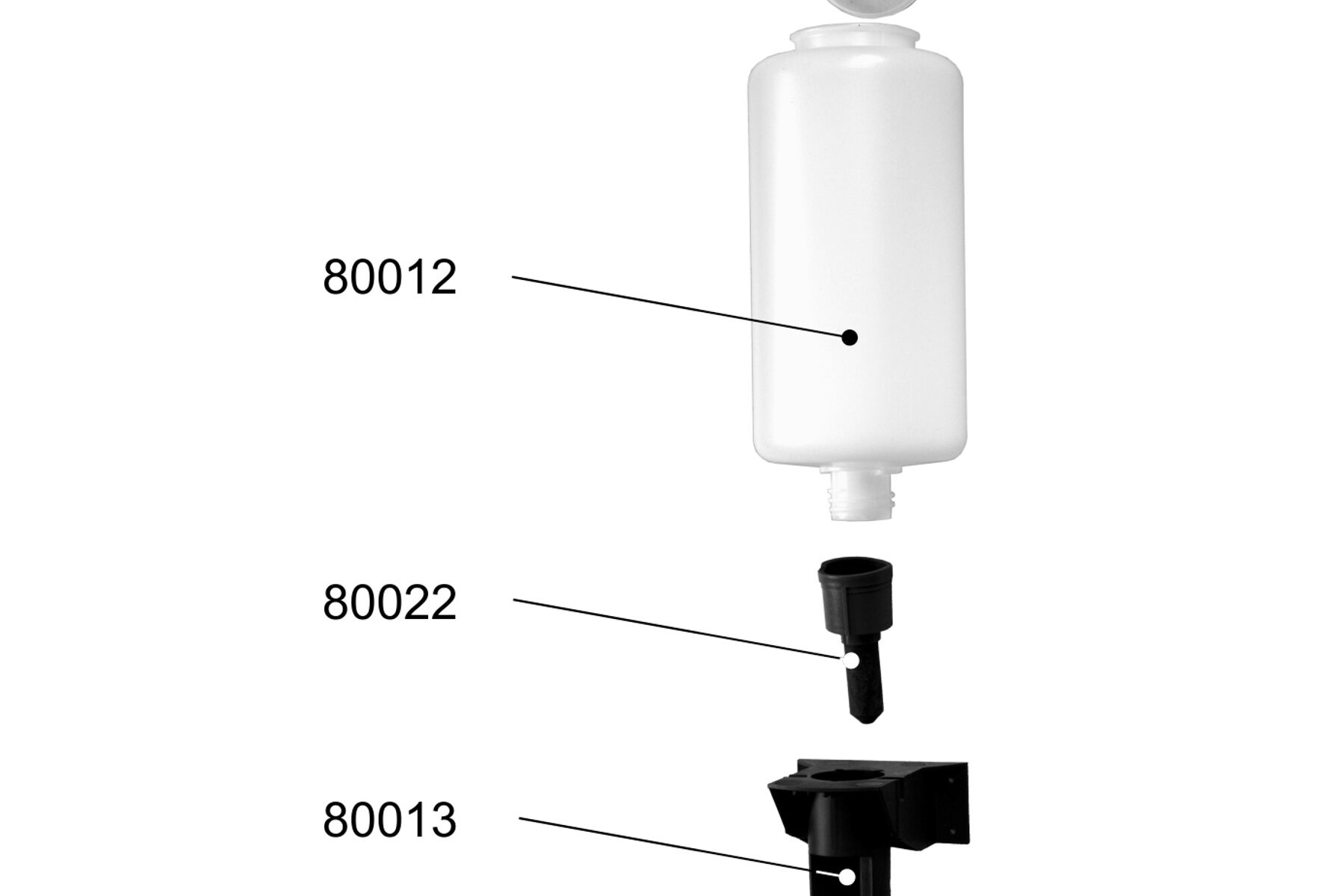 Ersatzpumpe MIllinox 1 Liter komplett
