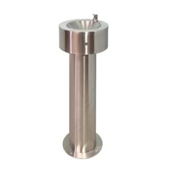 Edelstahl Trinkbrunnen bodenstehend Elektronik Vorbereitung